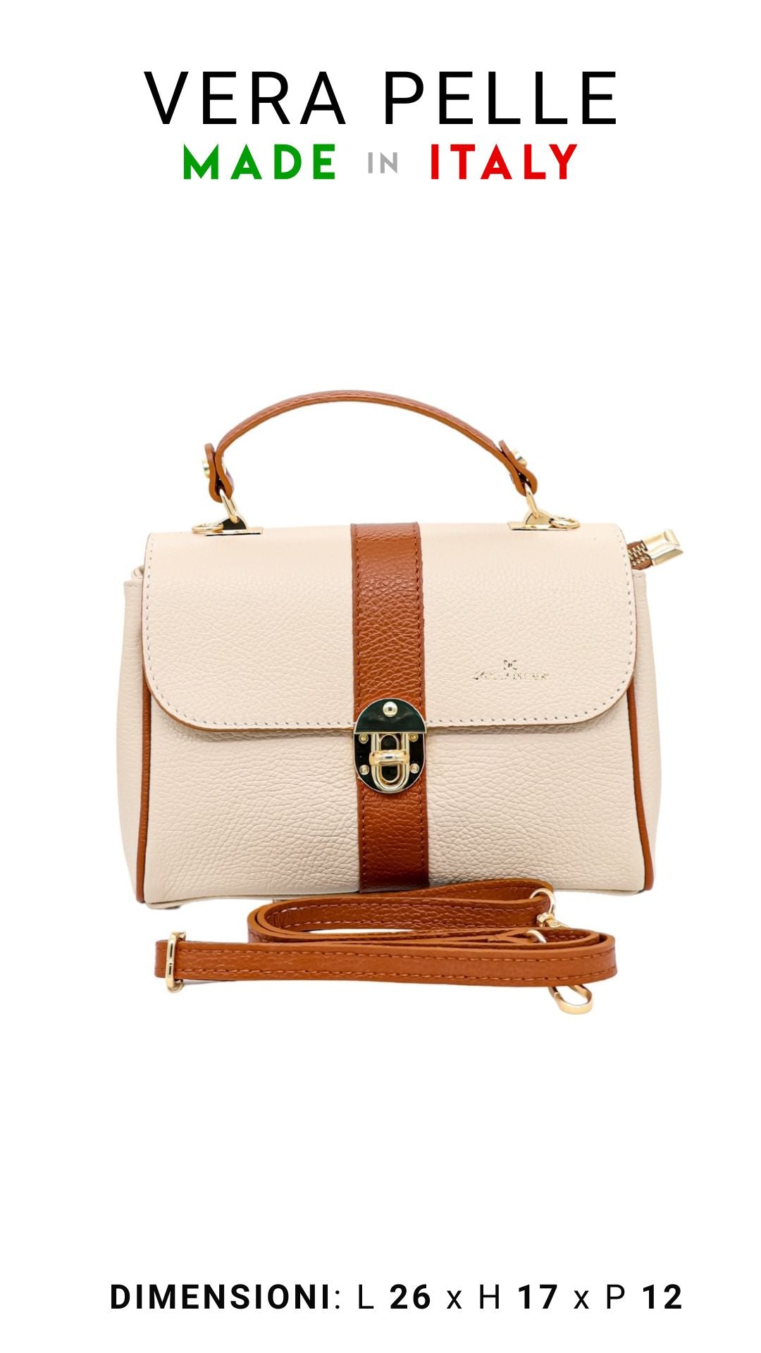 Borsa Flap Bag Morbida Fernet - Rocca Di Capri