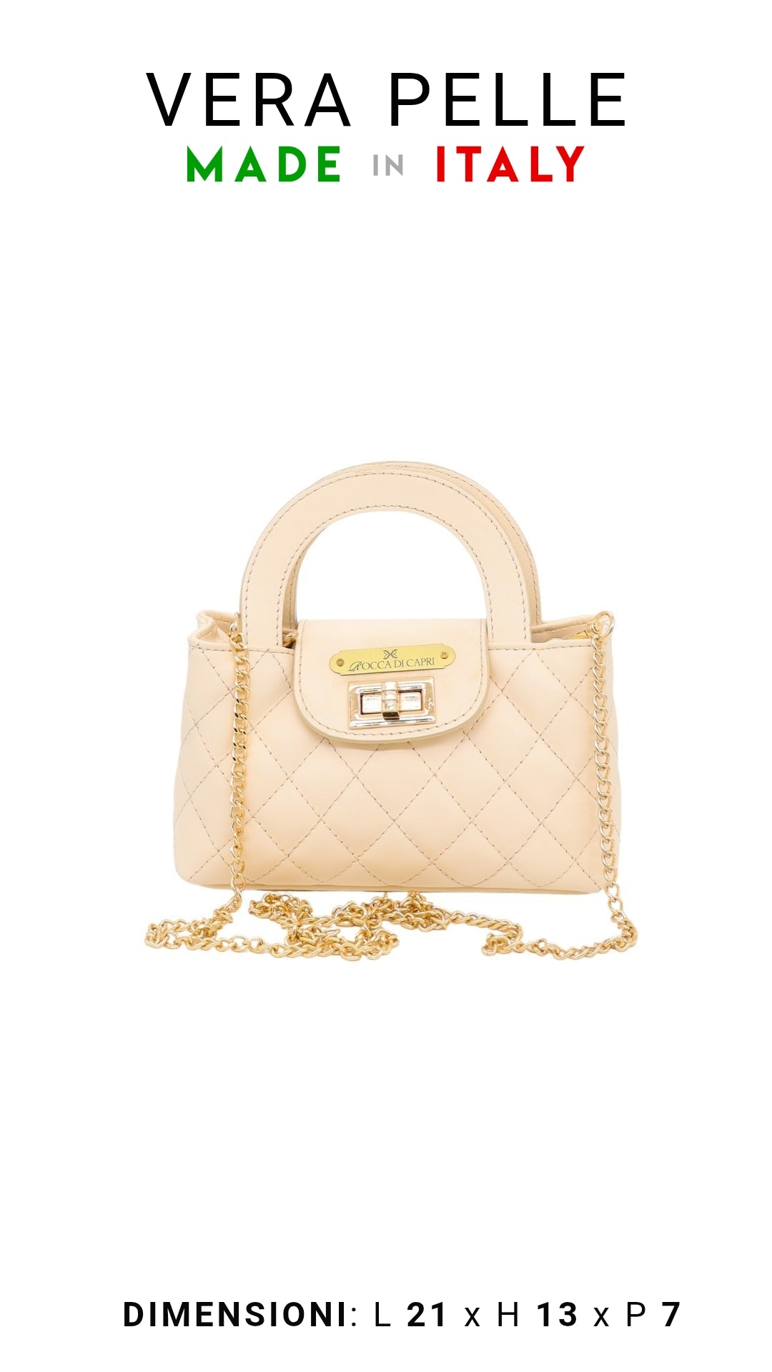 Borsa Pochette Champagne - Rocca Di Capri